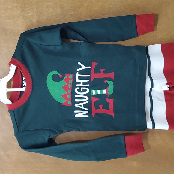 Lazy One Naughty Elf Christmas pajamas NWT - Picture 4 of 11